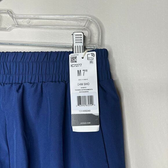 Adidas Men's Blue and Navy Shorts medium 7" - Picture 3 of 5